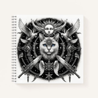 Mystische Katze Notizbuch