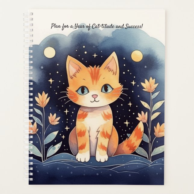 Mystische Katze Planer (Vorderseite)