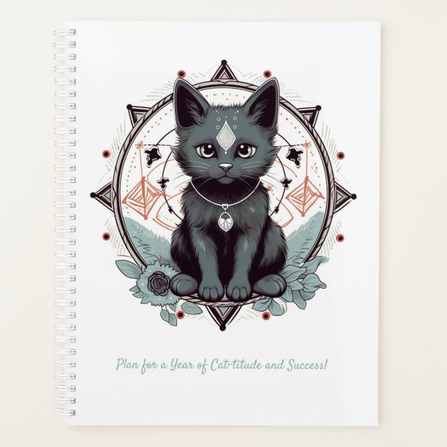Mystische Katze Planer (Vorderseite)