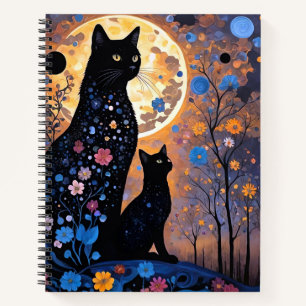 Mystische Katzen Notizbuch