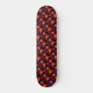 Mystische Katzen und glühende Pumpkins Skateboard