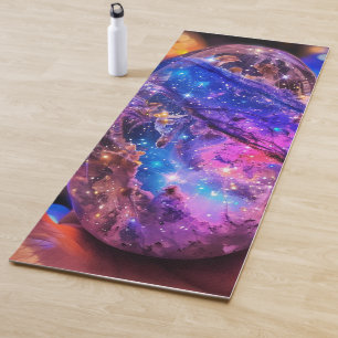 Mystische Kosmische Kristallkugel-Galaxie-Yogamatt Yogamatte