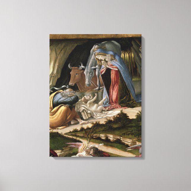 Mystische Krippe, 1500 Leinwanddruck (Vorderseite)