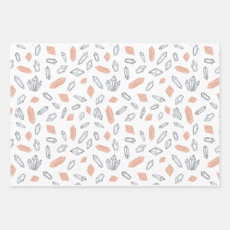 Mystische Kristalle des Universums Geschenkpapier Set
