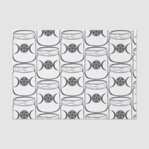 Mystische Magie Monde Mason Glas Halloween-Party Seidenpapier