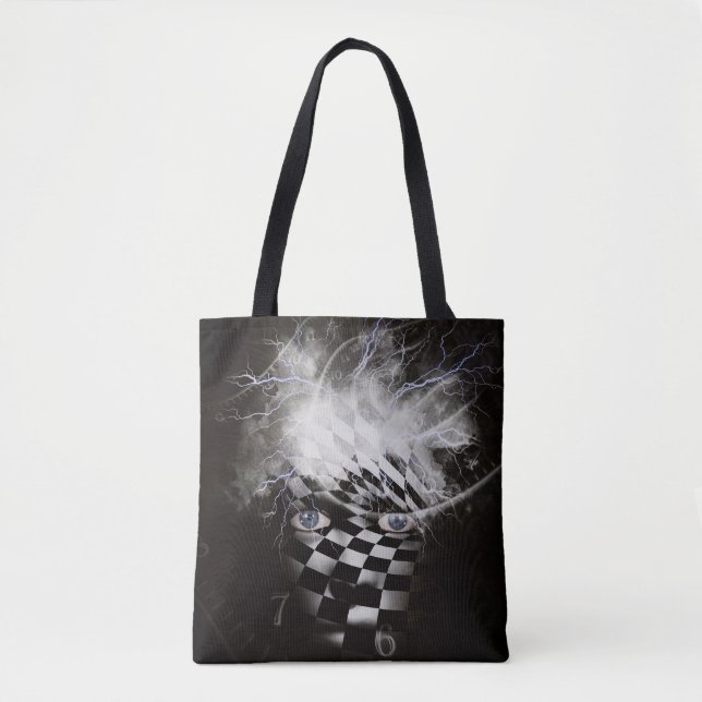 Mystische Maske mit Zeitgeist Tasche (Vorderseite)