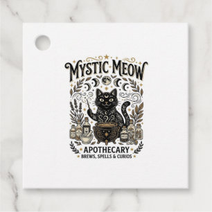 Mystische Meow-Katze Hexenhaft Mystische Apotheke Geschenkanhänger