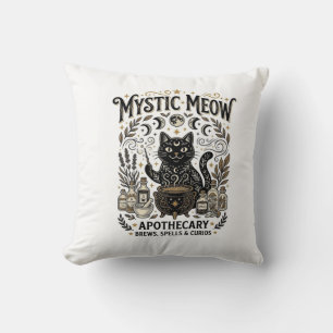 Mystische Meow-Katzen-Hexen-Apotheke Katze Vinta Kissen