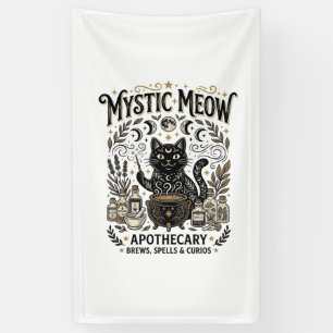 Mystische Meow-Katzen-Hexen-Mystische Apotheke Kat Banner