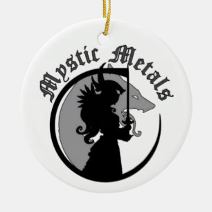 Mystische Metalle Keramik Ornament