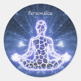 Mystische metaphysische Medizin personalisieren Runder Aufkleber