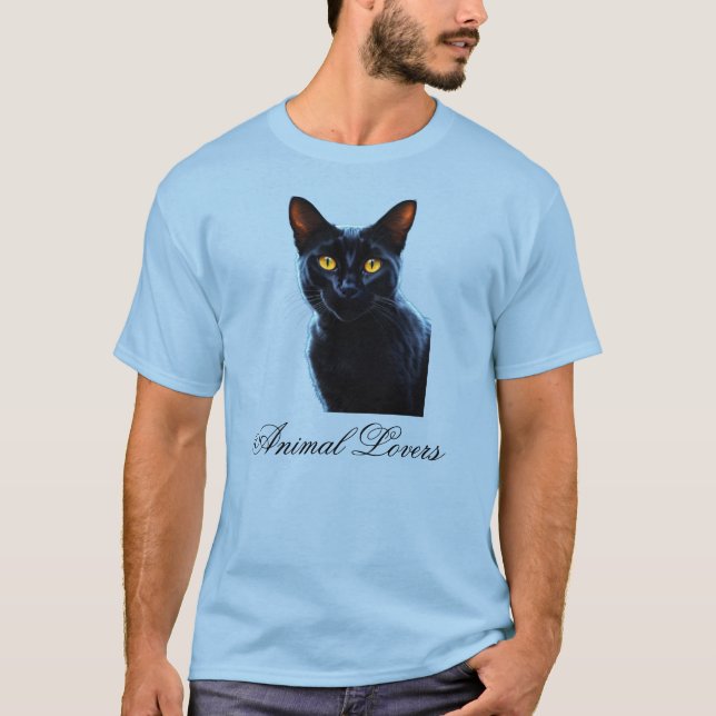 Mystische Momente mit unserem zauberhaften Schwarz T-Shirt (Vorderseite)
