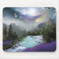 Mystische Naturlandschaft mit rauschendem Wasser