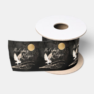 Mystische Owl Holiday Magie Sparkone Mond Satinband