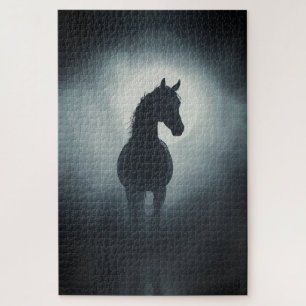 Mystische Pferde Silhouette Verzauberte Night Wall