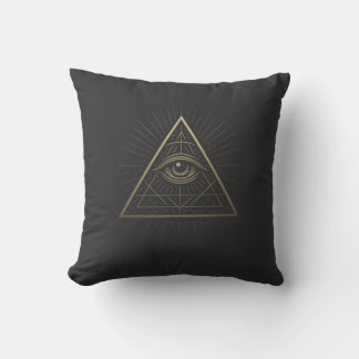 Mystische Pyramide - Wahrnehmungsemblem Kissen