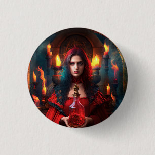 Mystische Schriftzeile 2,5 mm Button