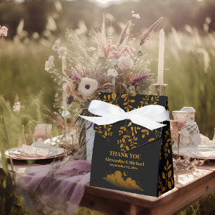 Mystische schwarze Goldwolken Mondhochzeit Geschenkschachtel