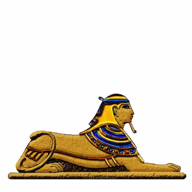 Mystische Sphinx Antikes Ägypten Gestalt Fotoskulptur Magnet (Vorne)