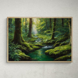 Mystische Strahlung: Eine Reise des Flusses durch  Poster