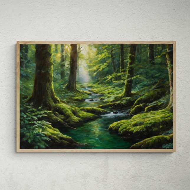 Mystische Strahlung: Eine Reise des Flusses durch  Poster (Von Creator hochgeladen)