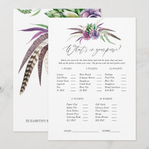 Mystische Sukkulationen Brautparty Game Einladung