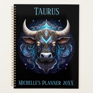 Mystische Taurus-Sternzeichen-Kunst Planer