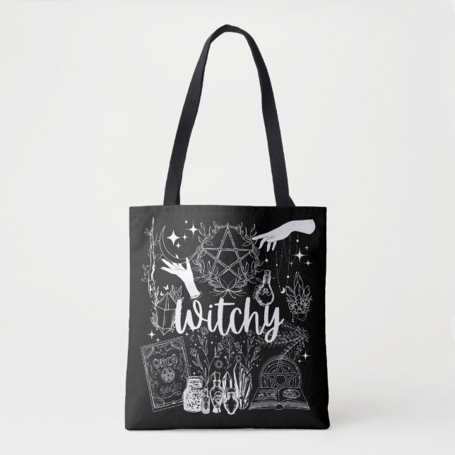 Mystische Verzauberung: Hexenhafter Design-Genuss Tasche (Vorderseite)