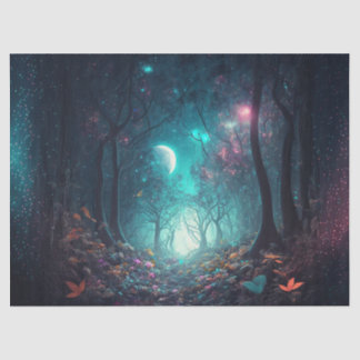 Mystische Walddekoupage Seidenpapier