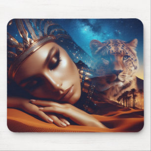 Mystische Wüsten-Wachmann-Fotomontage  Mousepad