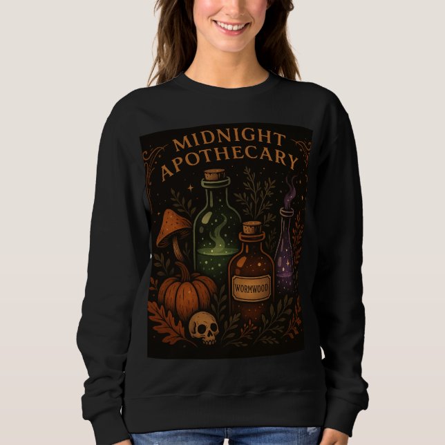 Mystischer Apotheker Pullover - witziger gotischer (Vorderseite)