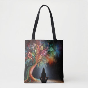 Mystischer Baum und Meditation: Gelassenheit und H Tasche