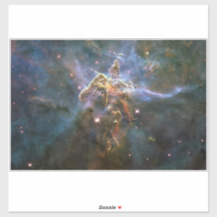 Mystischer Berg in Carina Nebula Hubble Space Aufkleber