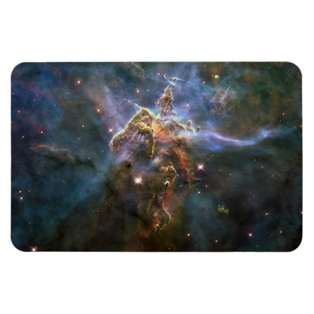 Mystischer Berg in Carina Nebula Hubble Space Magnet (Horizontal)