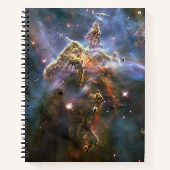 Mystischer Berg in Carina Nebula Hubble Space Notizbuch (Vorderseite)