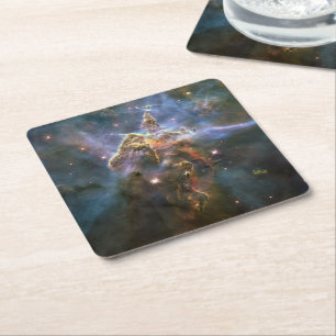 Mystischer Berg in Carina Nebula Hubble Space Rechteckiger Pappuntersetzer
