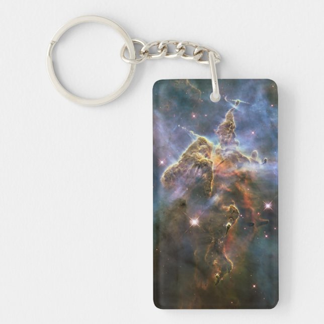 Mystischer Berg in Carina Nebula Hubble Space Schlüsselanhänger (Vorderseite)