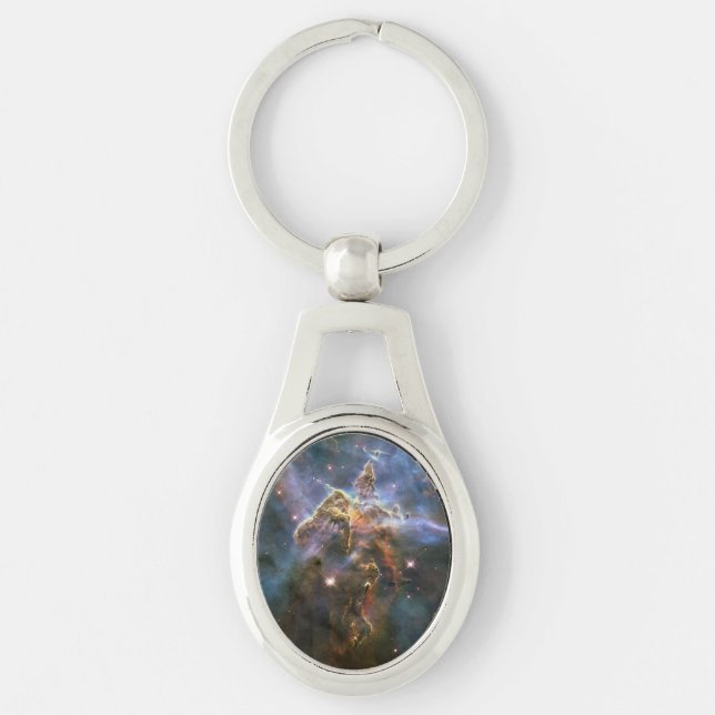 Mystischer Berg in Carina Nebula Hubble Space Schlüsselanhänger (Vorderseite)