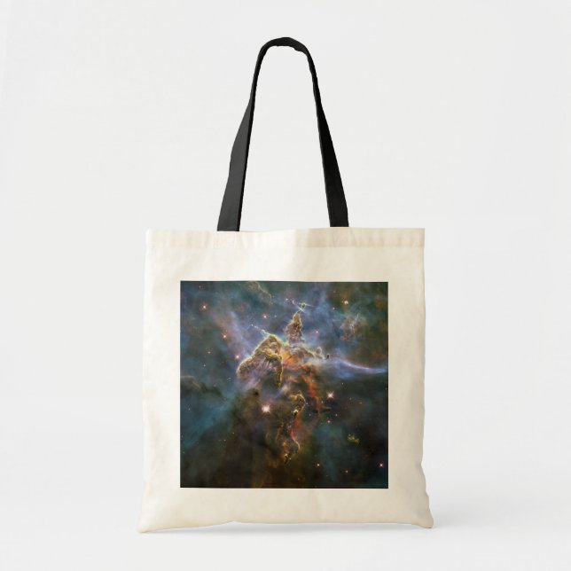 Mystischer Berg in Carina Nebula Hubble Space Tragetasche (Vorne)