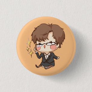 Mystischer Bote: Funkelnd Augen Jaehee Knopf Button