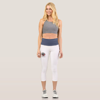 Mystischer Doppelkopf Drache - Rund Minimal Design Capri Leggings