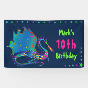 Mystischer Drache der Sammlung Kaleidoskop Geburts Banner