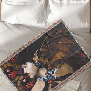 Mystischer Elf-Drachen-Begleiter Schmetterling Fan Decke