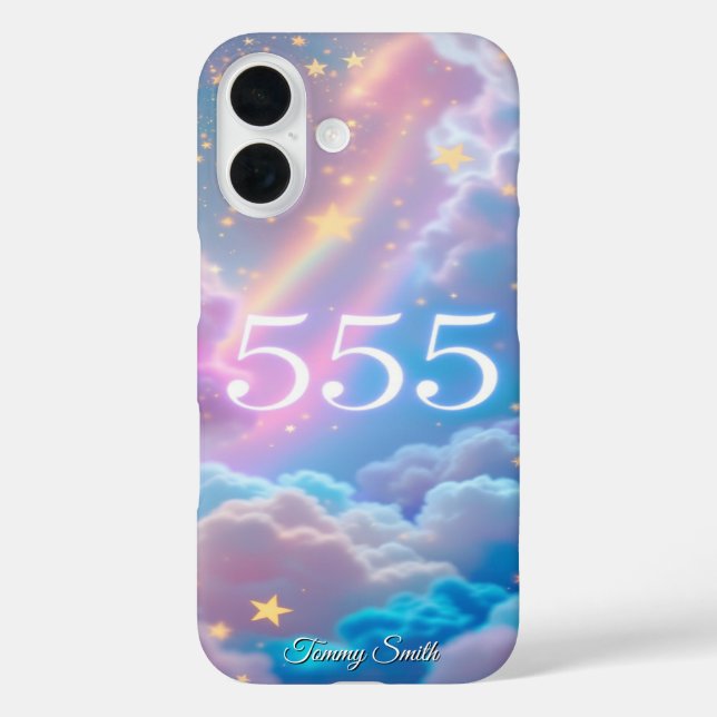 Mystischer Engel Nummer 555 - Göttliche Veränderun iPhone 16 Hülle (Rückseite)
