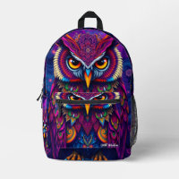 Mystischer Eulen-Geist-Rucksack - Weisheits- und M