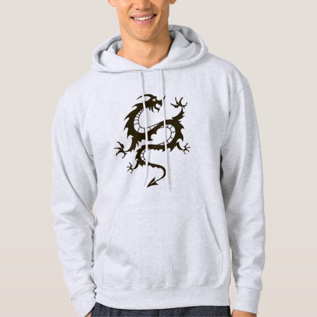 Mystischer Feuerdrache | Fantasy Art Illustration Hoodie (Vorderseite)