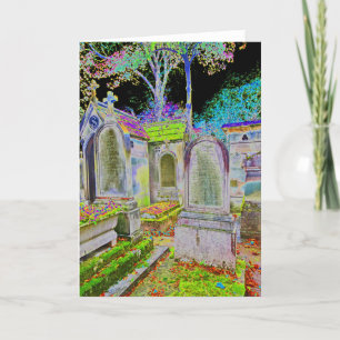 Mystischer Friedhof - leere Karte