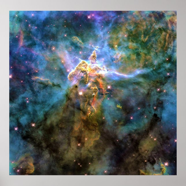 Mystischer Gasberg im Carina-Nebel Poster (Vorne)