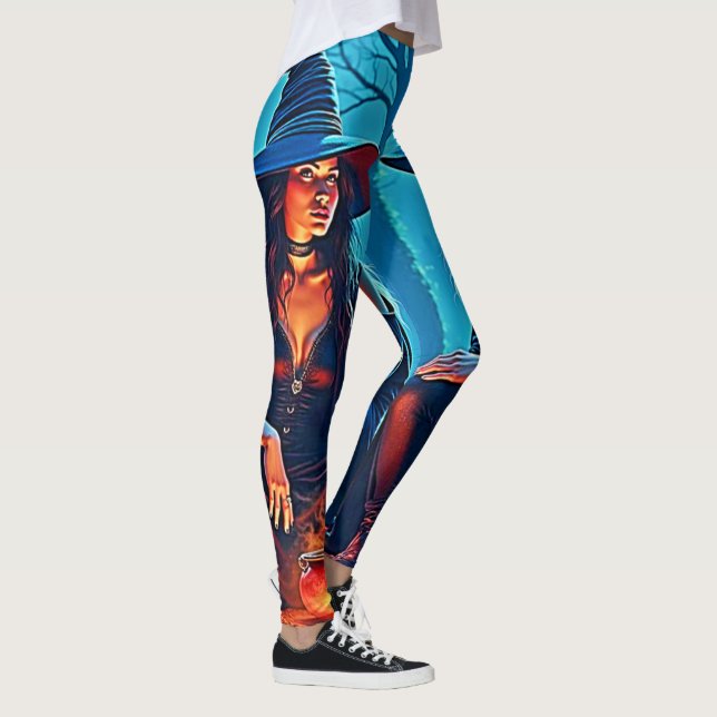 Mystischer Hexenkessel-Zauber Leggings (Rechts)