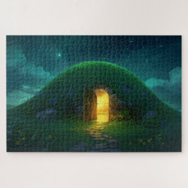 Mystischer irischer Feenhügel-Jigsaw-Puzzle